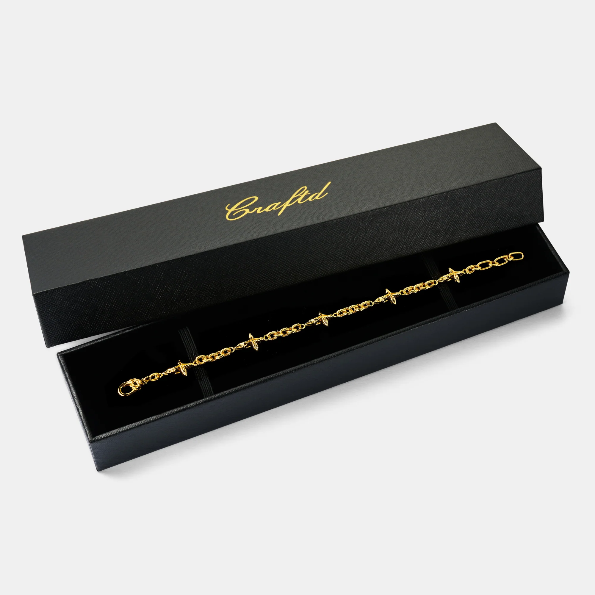 Melted Cross Bracelet (18ct Gold) | Sterling Silver - Image 6