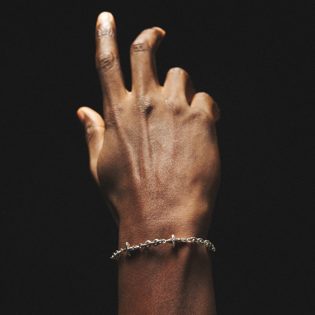 Melted Cross Bracelet | Sterling Silver - Image 3