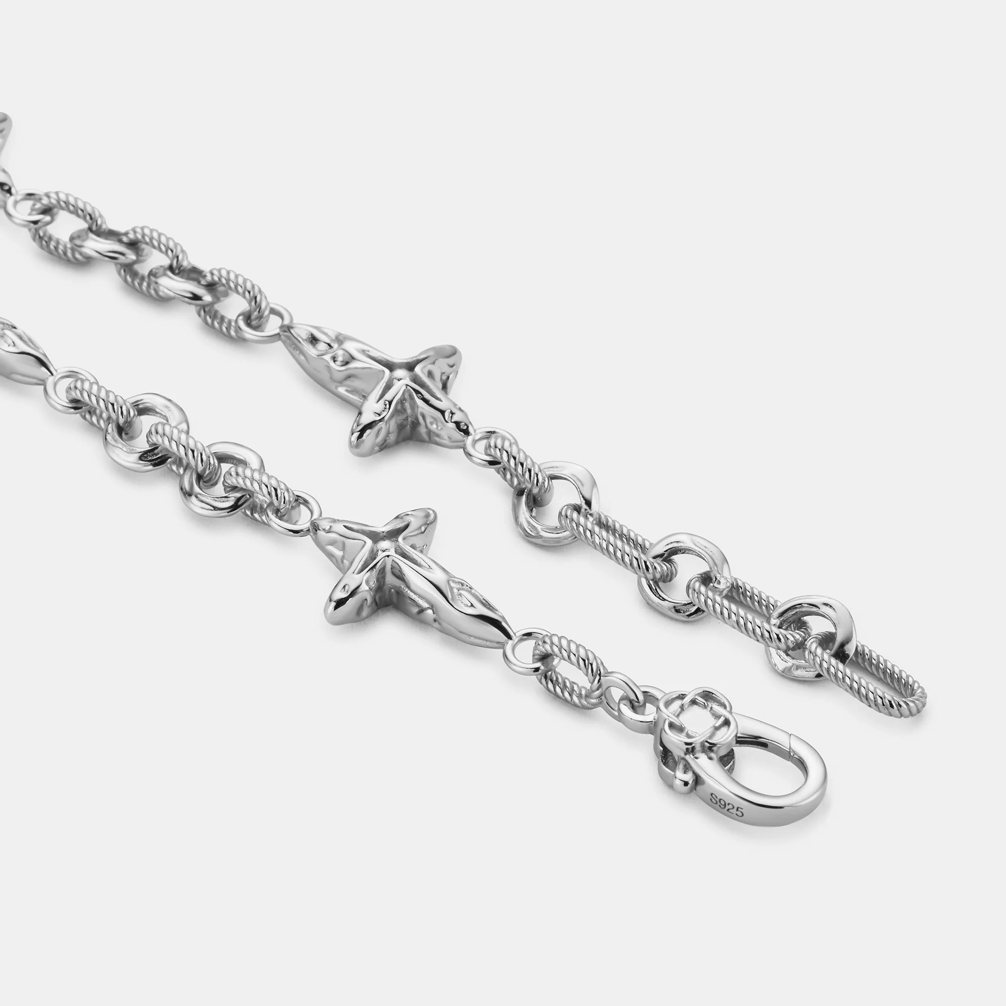 Melted Cross Bracelet | Sterling Silver - Image 4