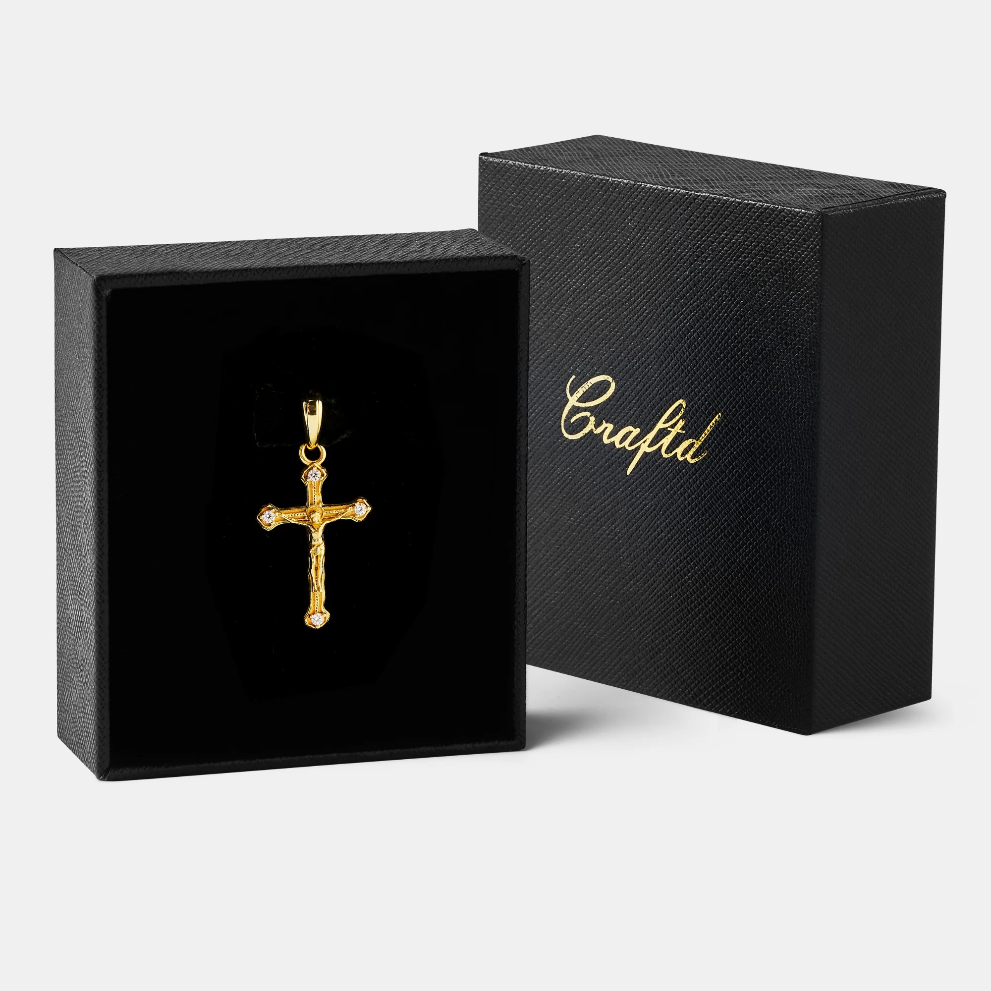 Melted Crucifix (18ct Gold) | Sterling Silver - Image 2