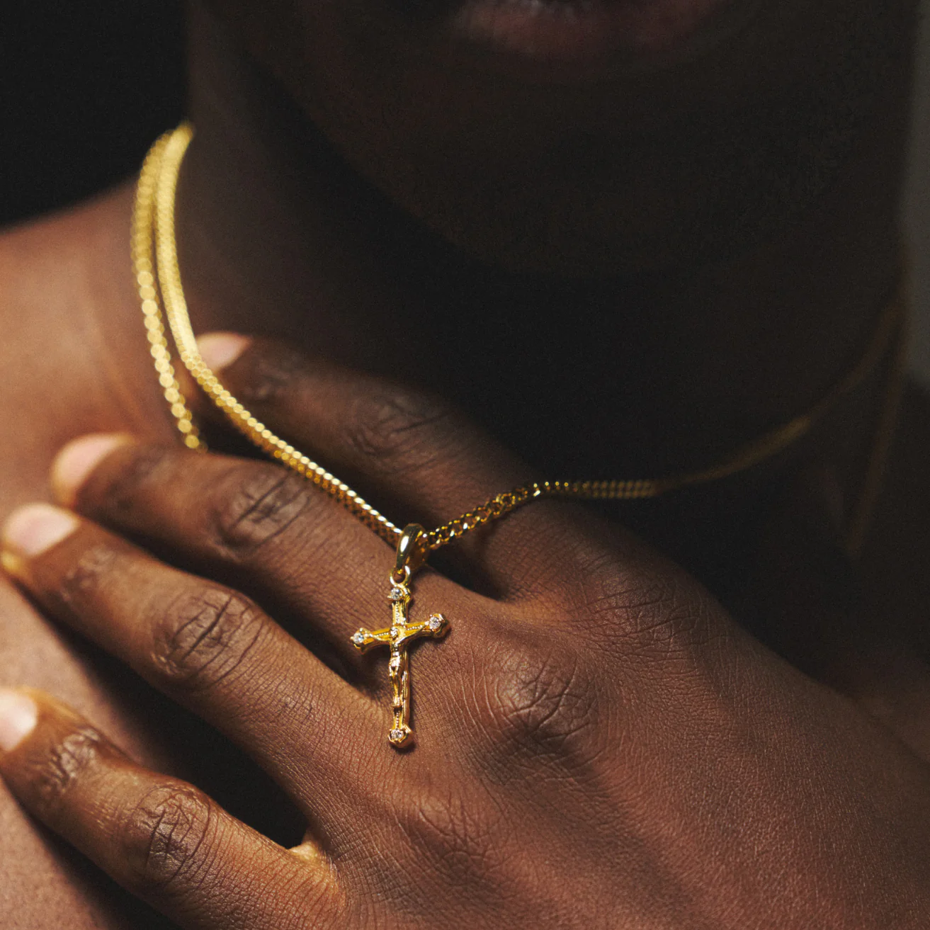 Melted Crucifix (18ct Gold) | Sterling Silver - Image 3