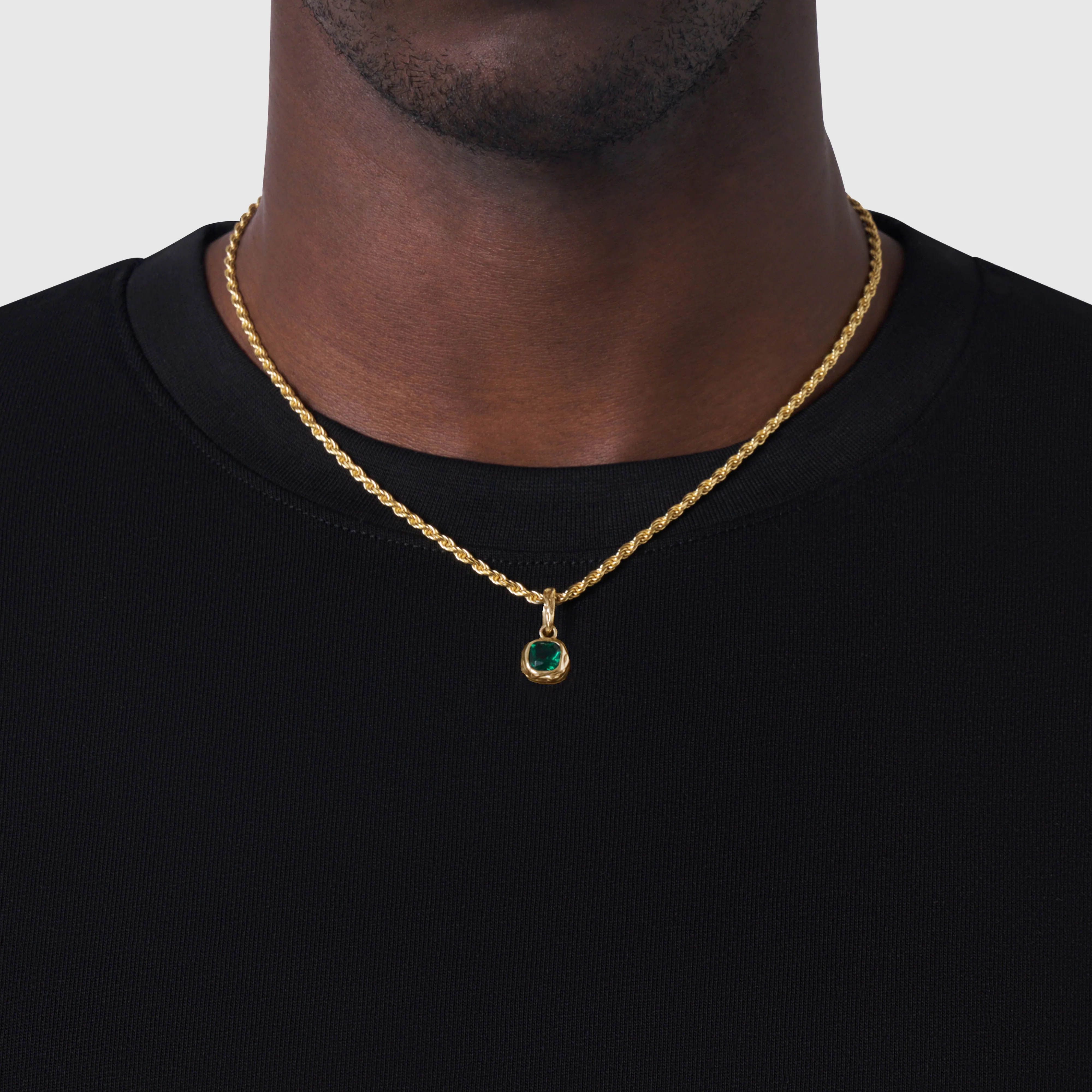 Melted Emerald Stone (18ct Gold) | Sterling Silver - Image 8