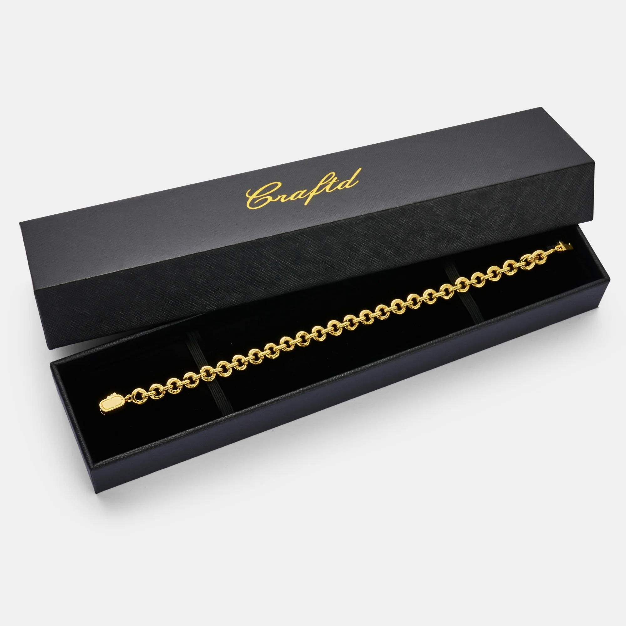 Melted Link Bracelet (Gold) - Image 4
