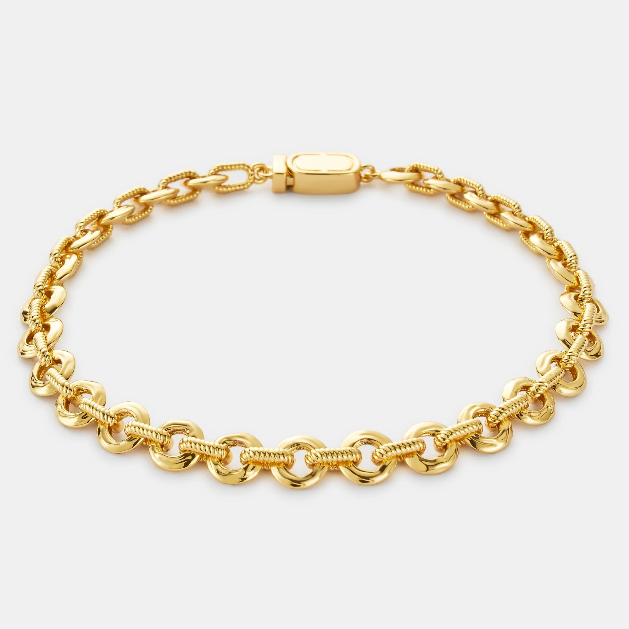 Melted Link Bracelet (Gold) - Image 6