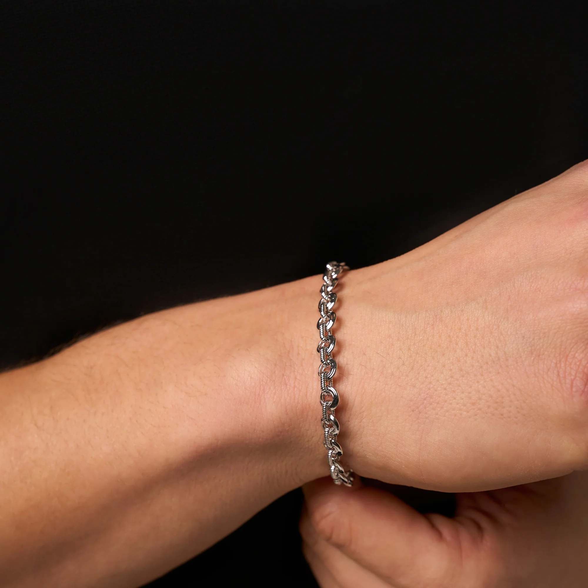 Melted Link Bracelet (Silver) - Image 3