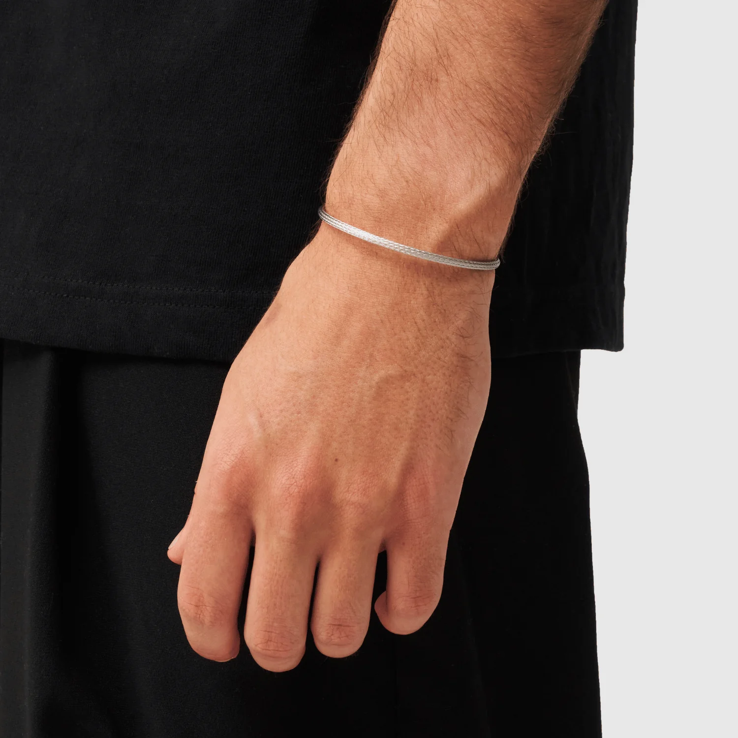 Micro Pleat Bracelet (Silver) - Image 2