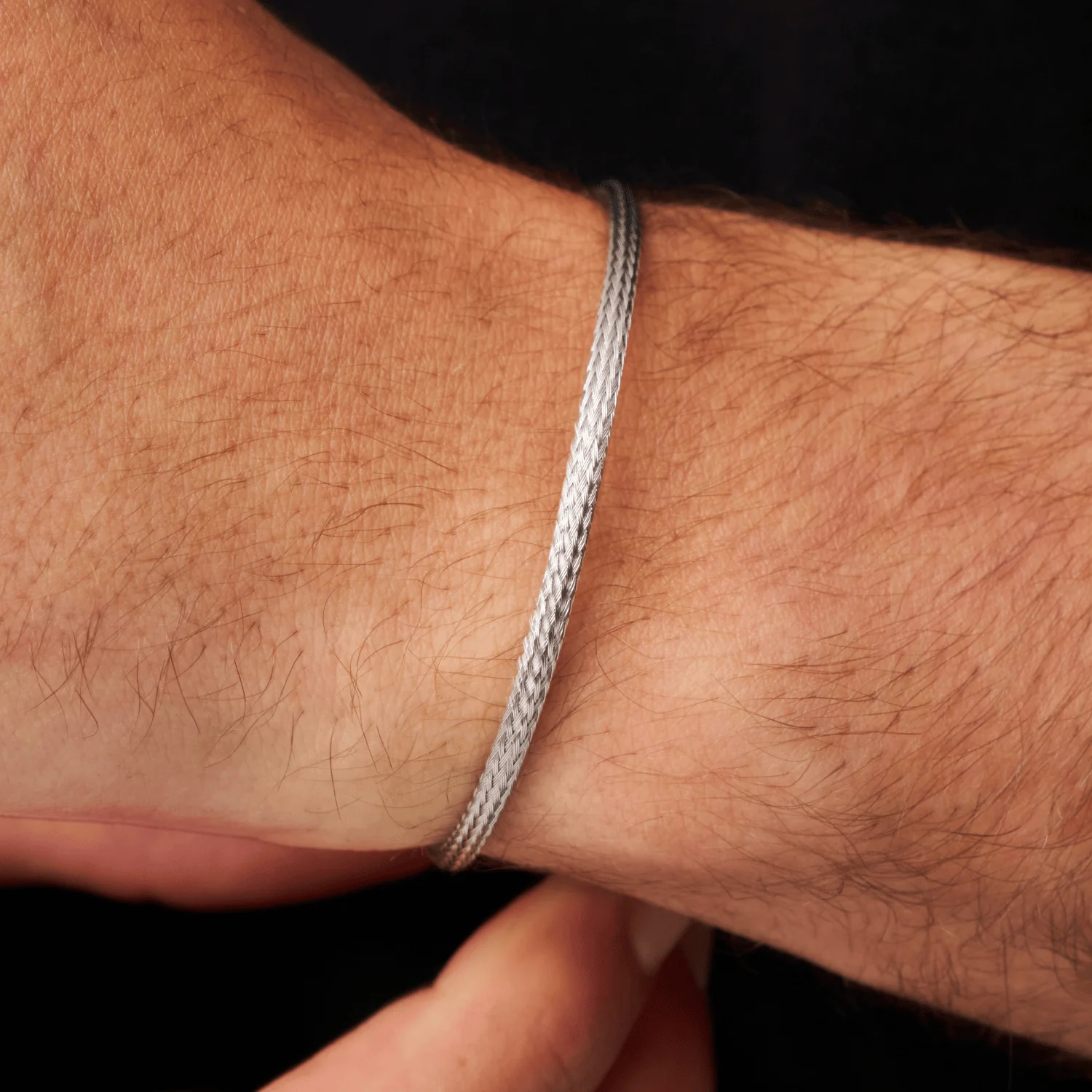 Micro Pleat Bracelet (Silver) - Image 3