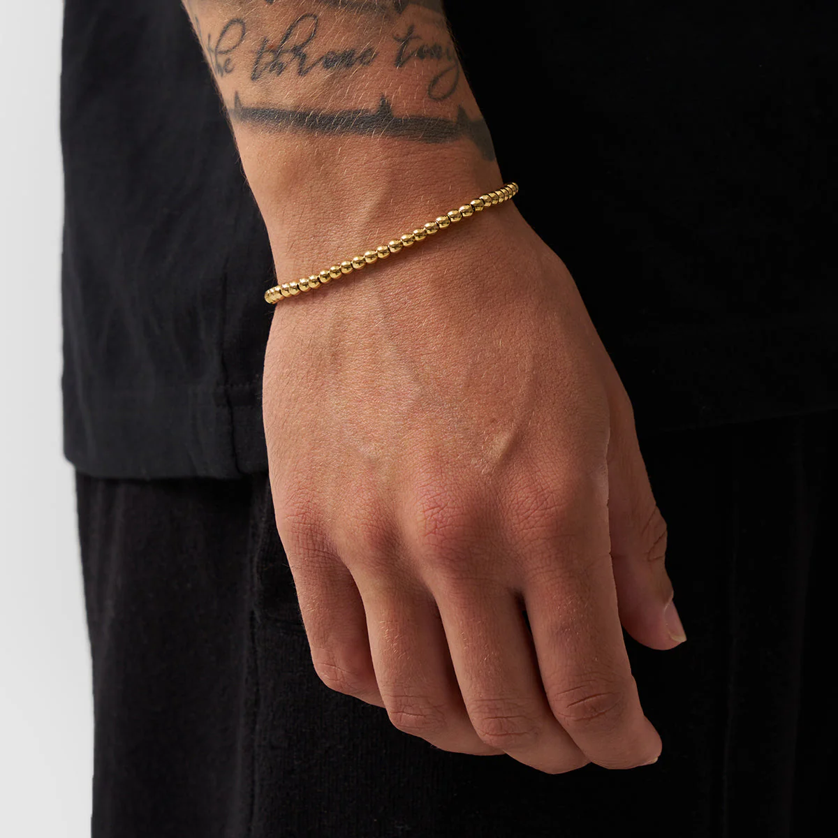 Mini Chrome Ball Bracelet (Gold) - Image 2