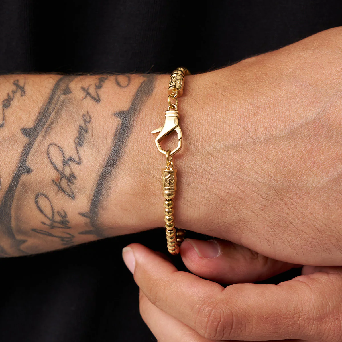Mini Chrome Ball Bracelet (Gold) - Image 3