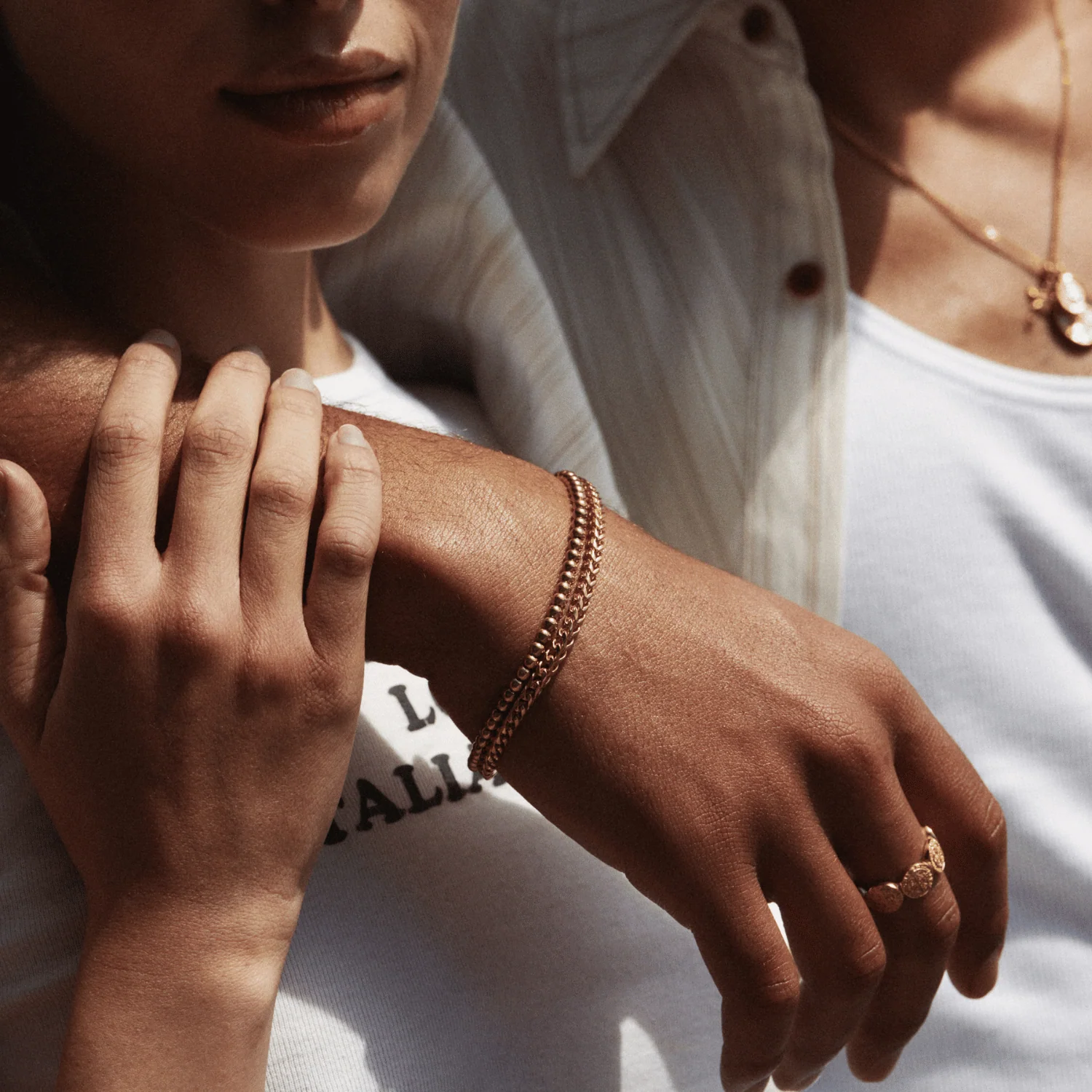 Mini Chrome Ball Bracelet (Gold) - Image 5