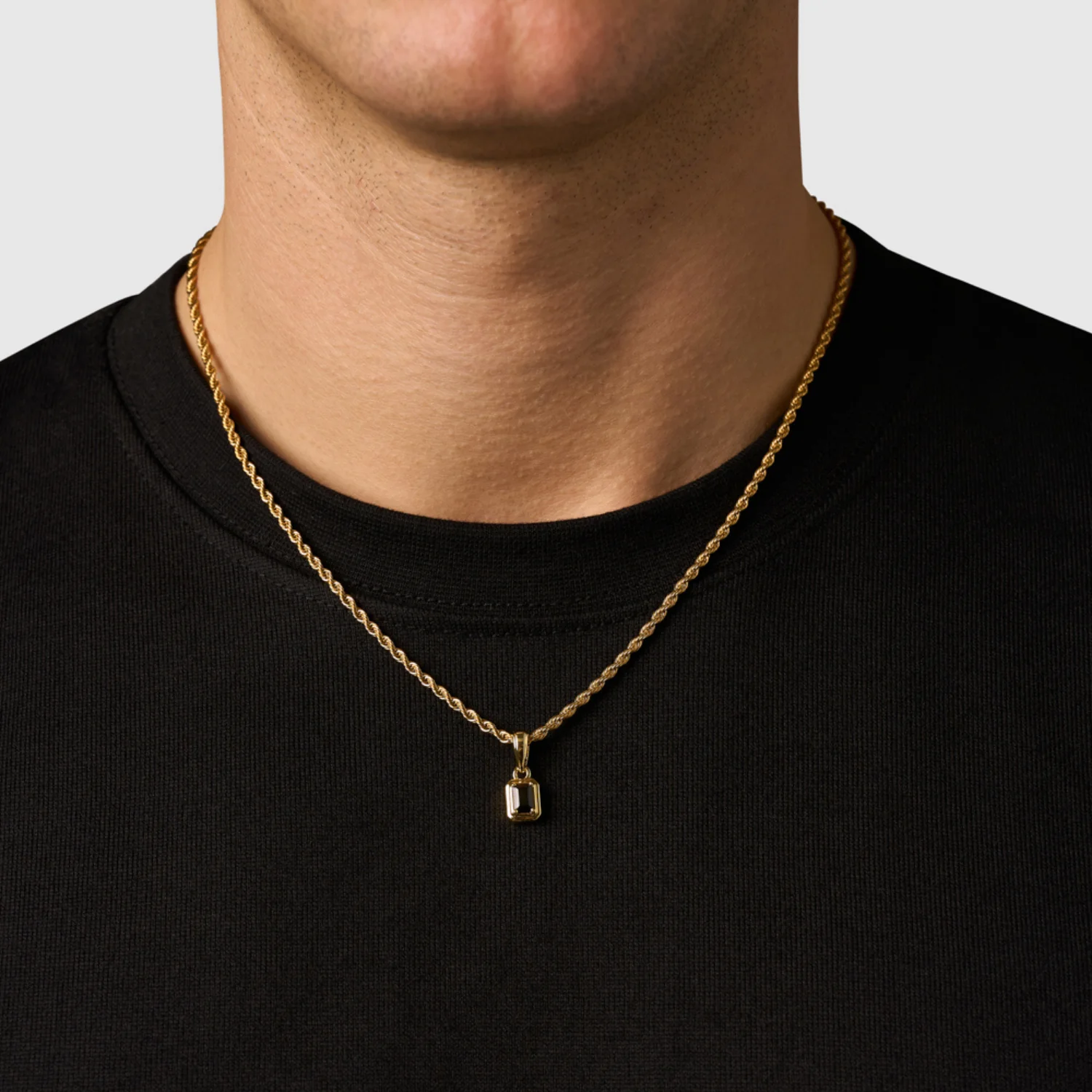 Mini Onyx Stone Rectangle (Gold) - Image 2