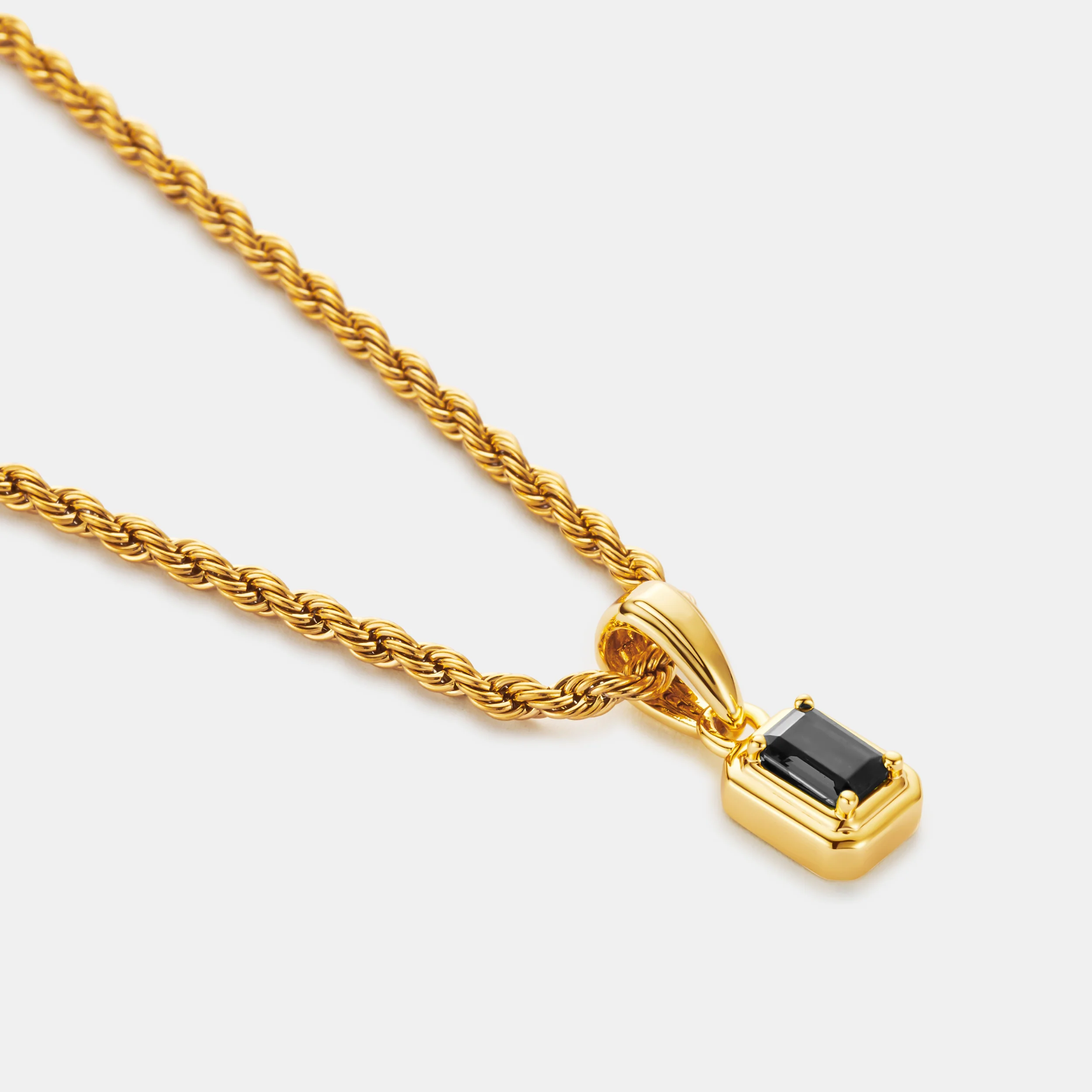 Mini Onyx Stone Rectangle (Gold) - Image 3