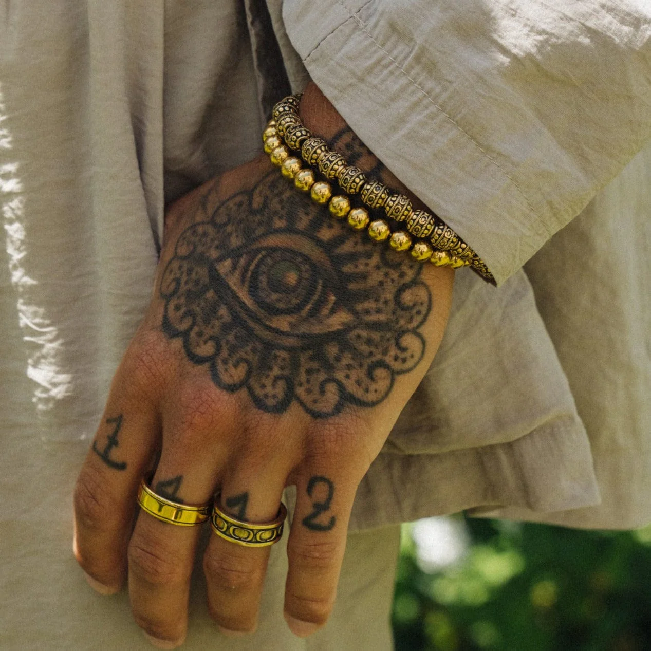 Mosaic Bracelet (Gold) - Image 5