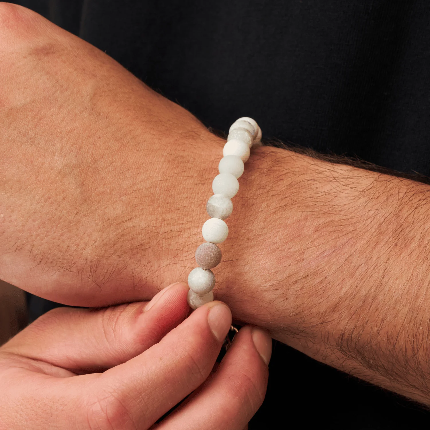 Ocean Beaded Bracelet 8mm - Image 3