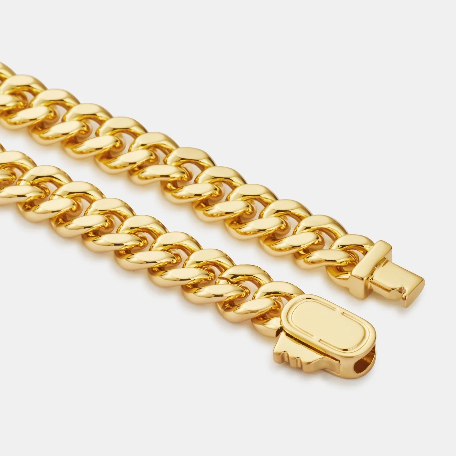 Onyx Cuban Bracelet (Gold) 6mm - Image 5