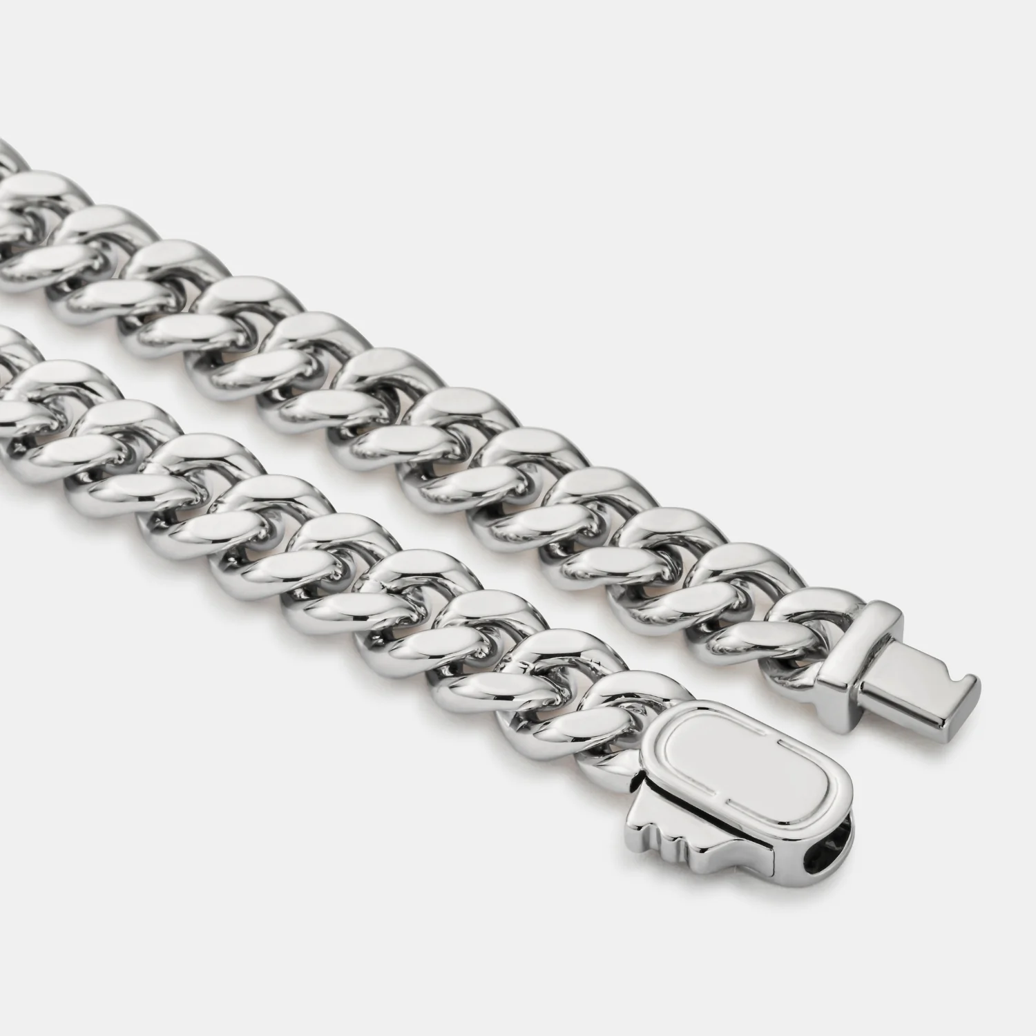 Onyx Cuban Bracelet (Silver) 6mm - Image 5