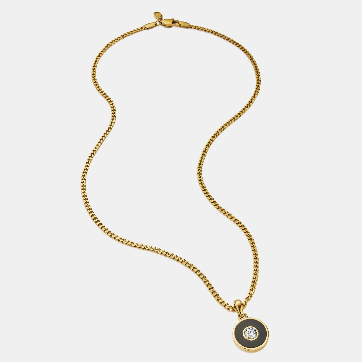 Onyx Round Gem Pendant (Gold) - Image 3