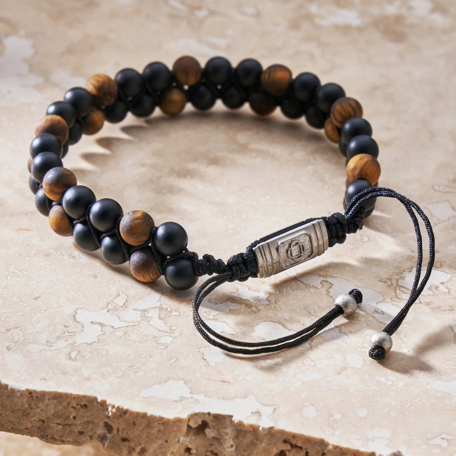 Onyx Stack Bead Bracelet - Image 4