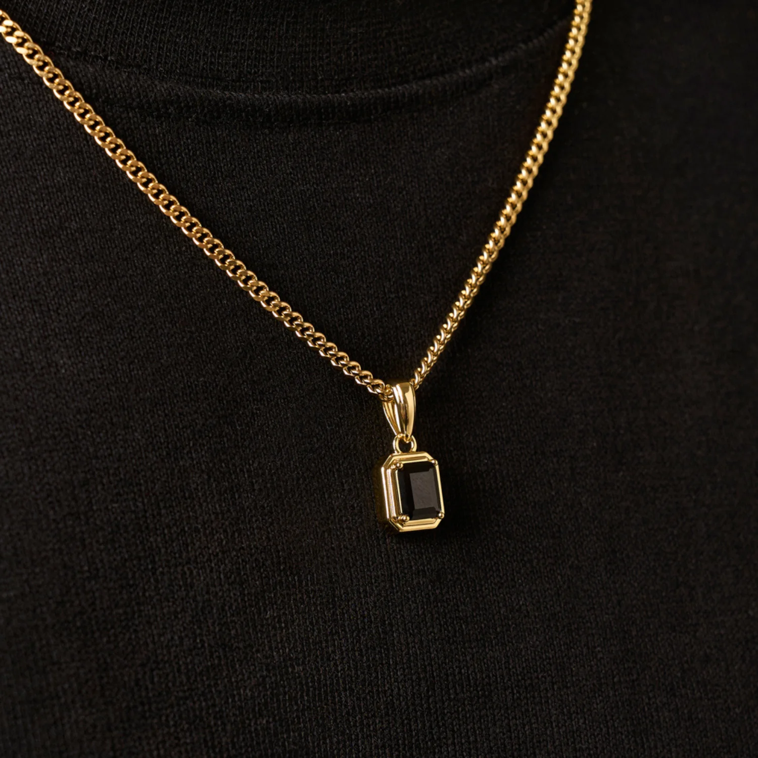 Onyx Stone Rectangle (Gold) - Image 4