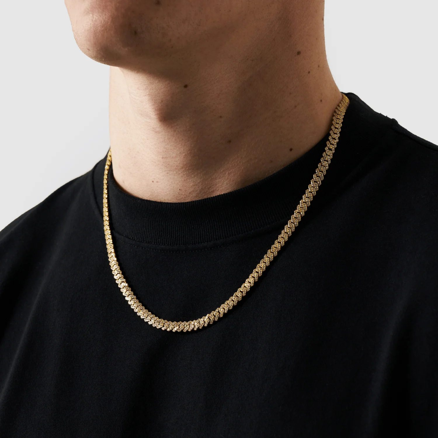 Prong Link Iced Cuban (Gold) 6mm - Image 3