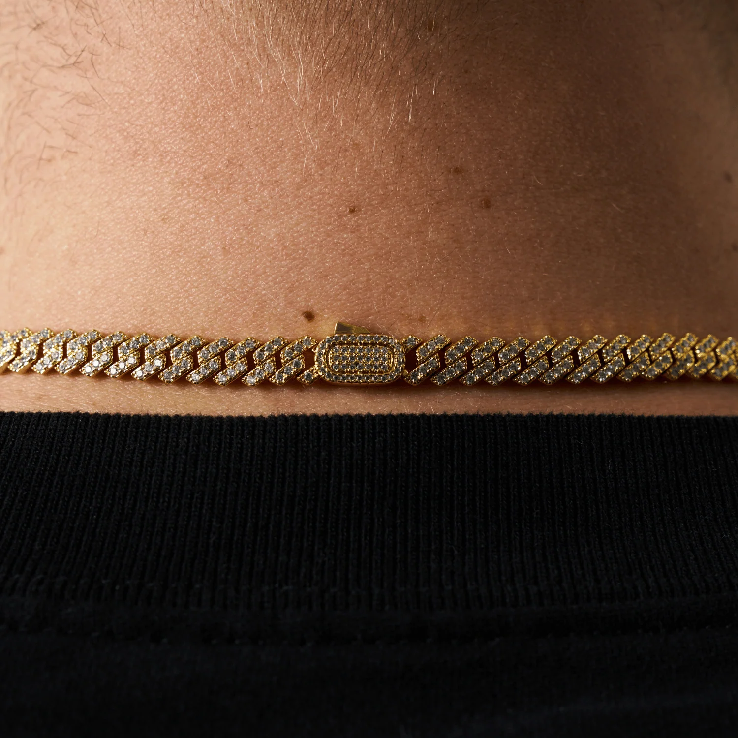 Prong Link Iced Cuban (Gold) 6mm - Image 5