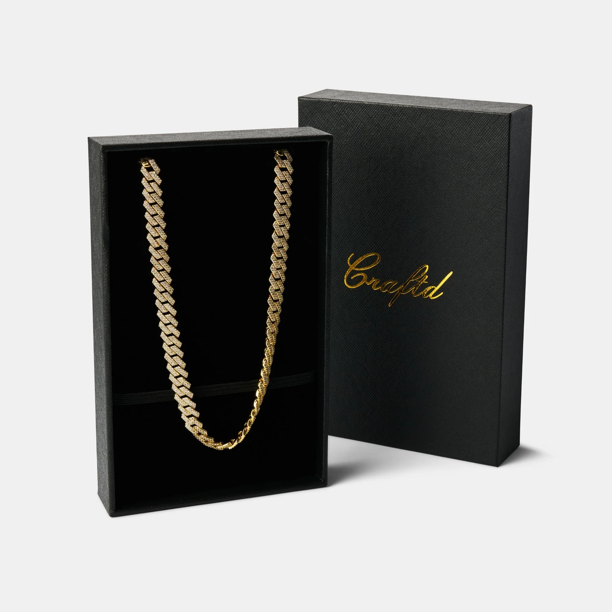 Prong Link Iced Cuban (Gold) 8mm - Image 4