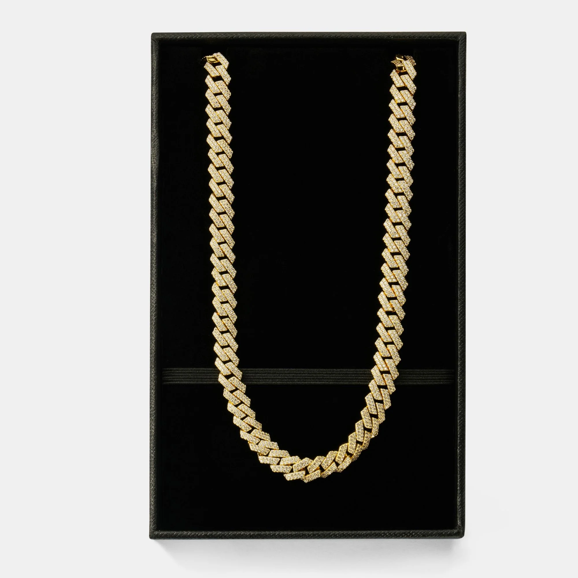 Prong Link Iced Cuban (Gold) 8mm - Image 8