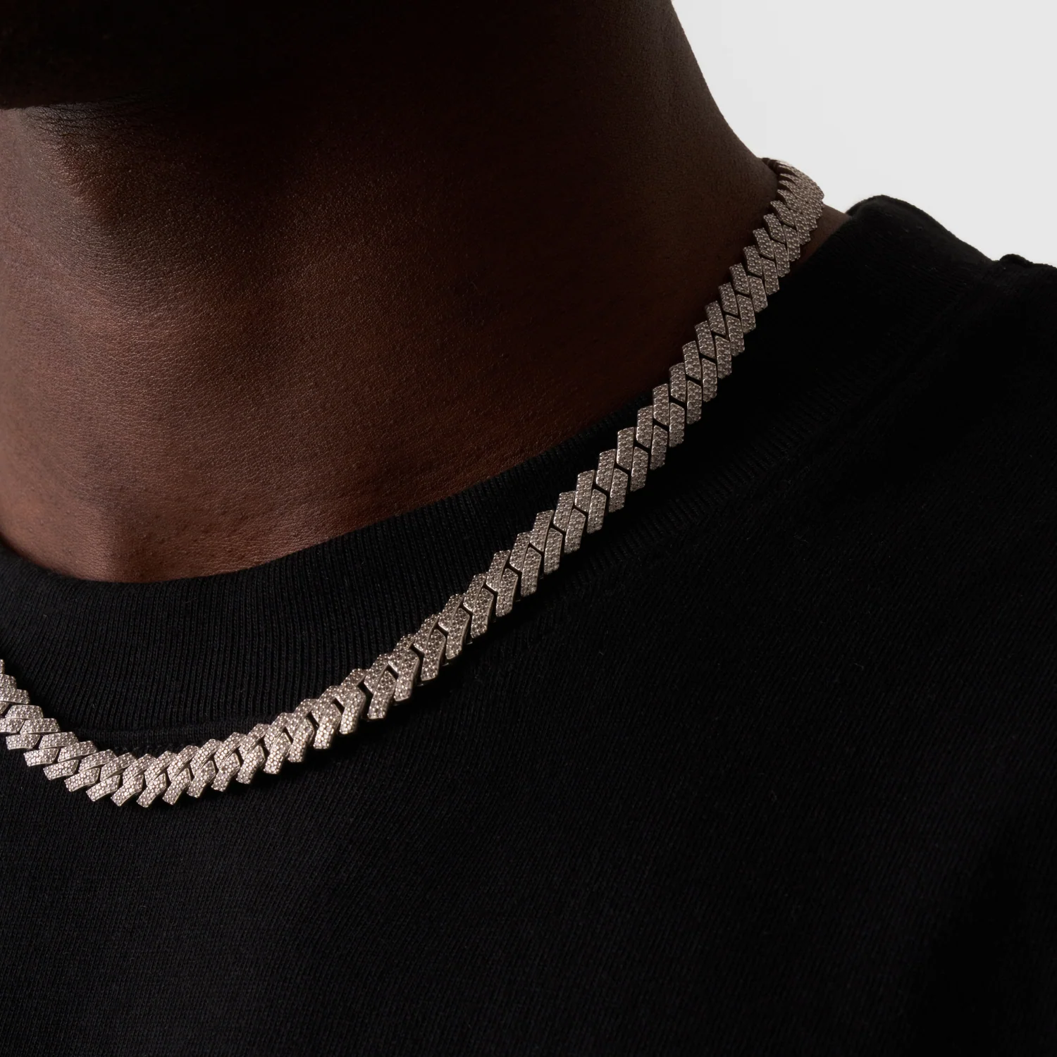 Prong Link Iced Cuban (Silver) 8mm - Image 5