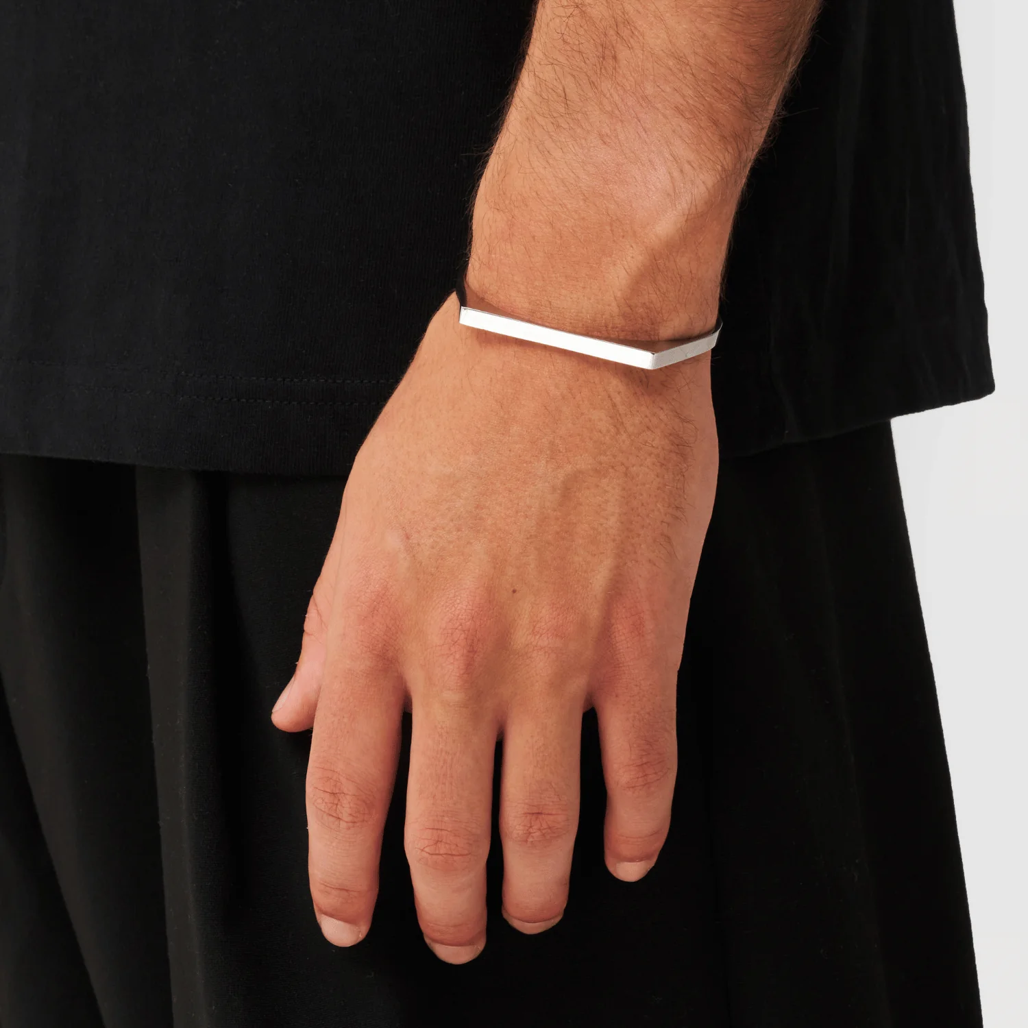 Rectangle Bangle 5mm (Silver) - Image 2