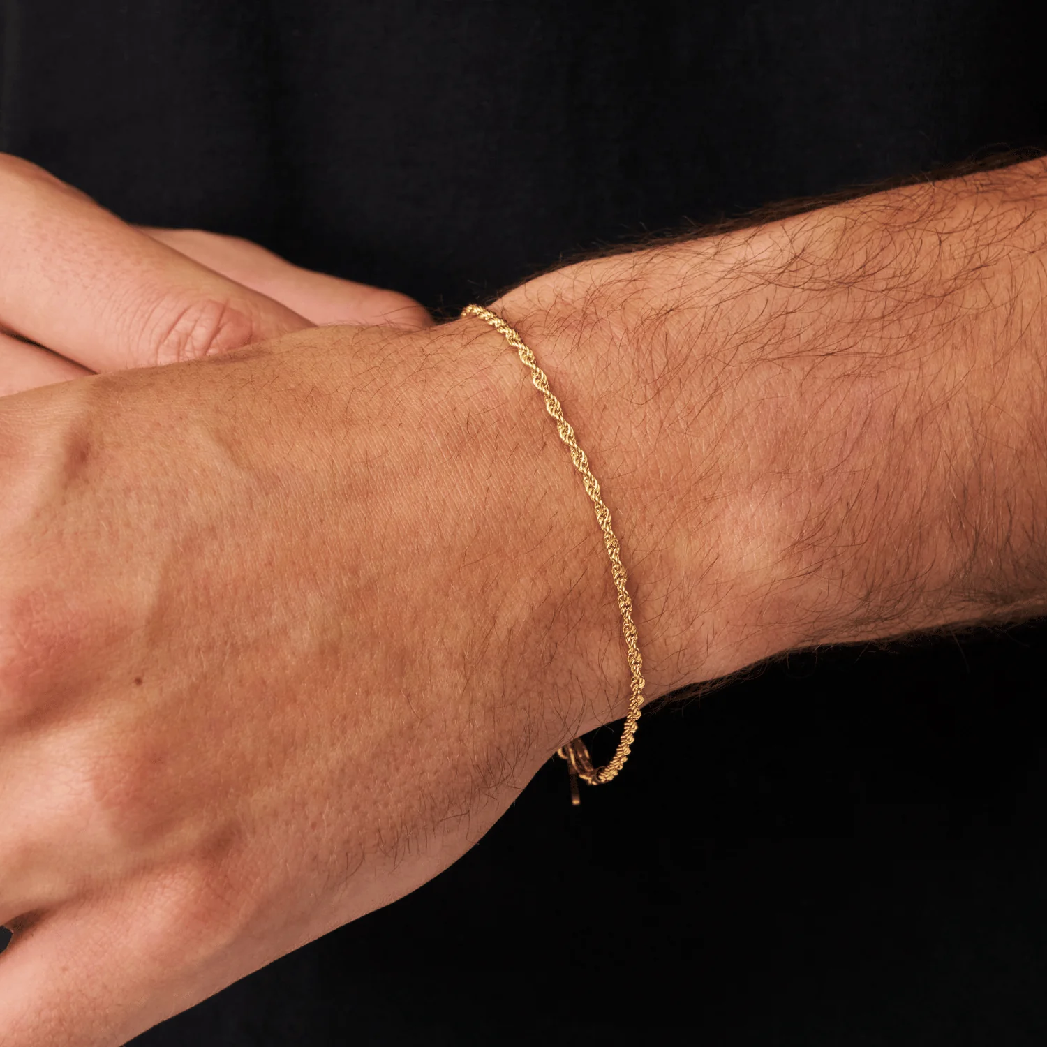 Rope Bracelet (Gold) 2mm - Image 3