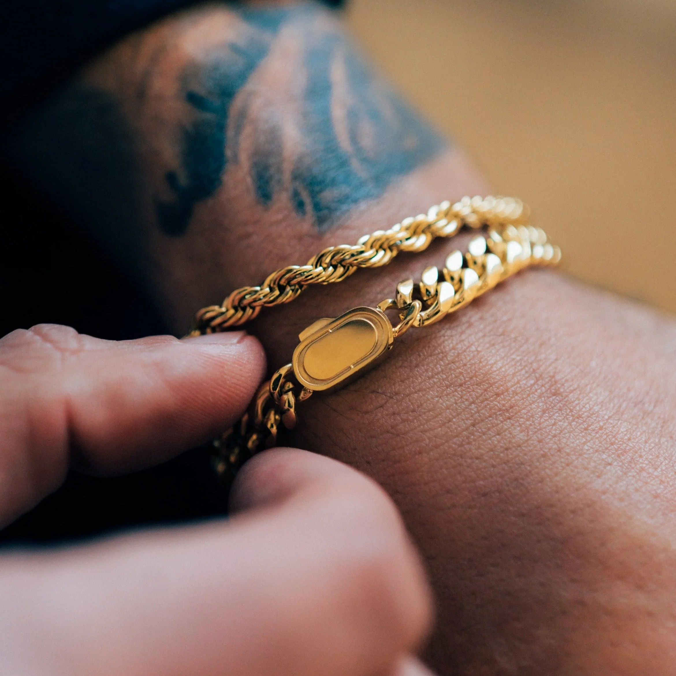 Rope Bracelet (Gold) 5mm - Image 5