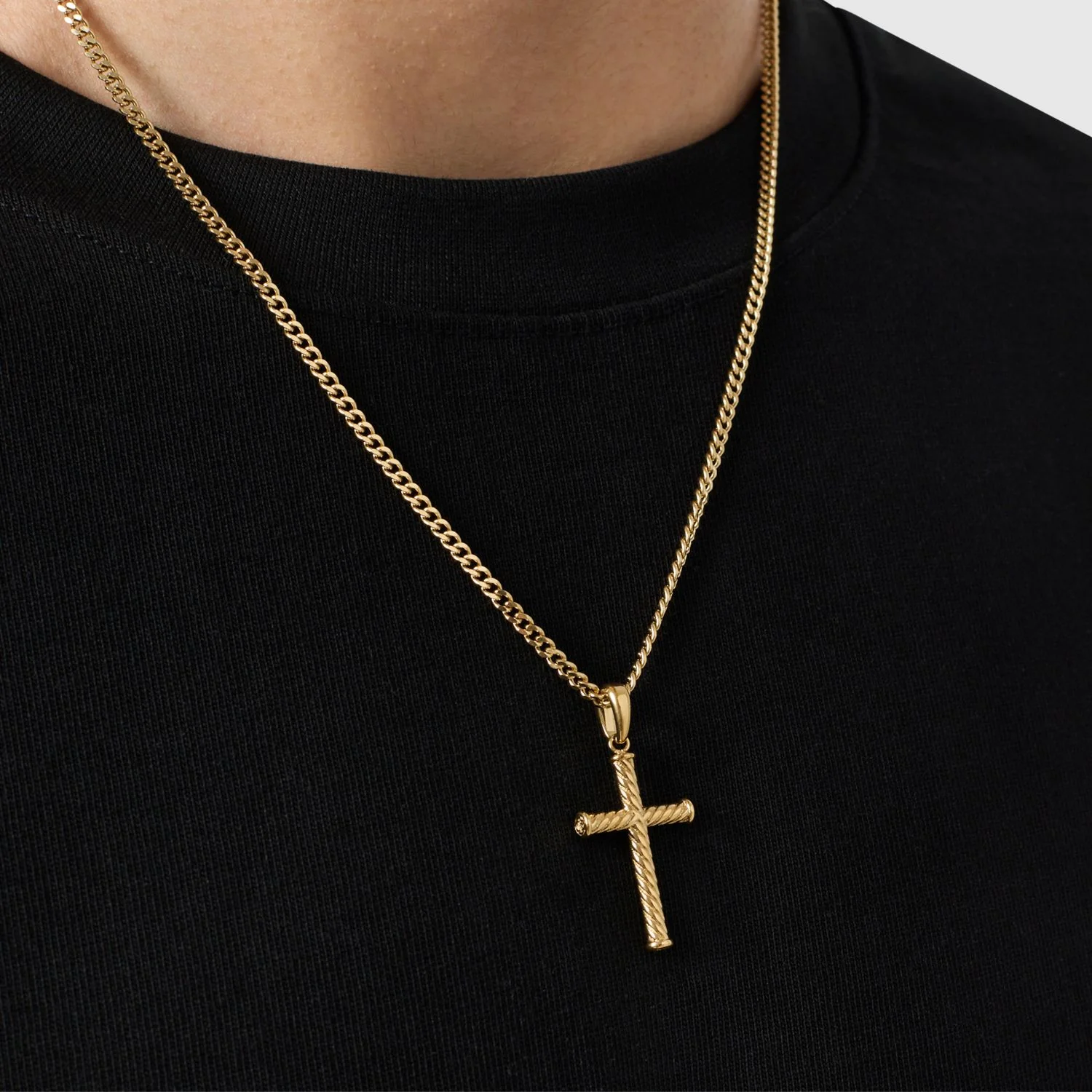 Rope Cross (Gold) - Image 3