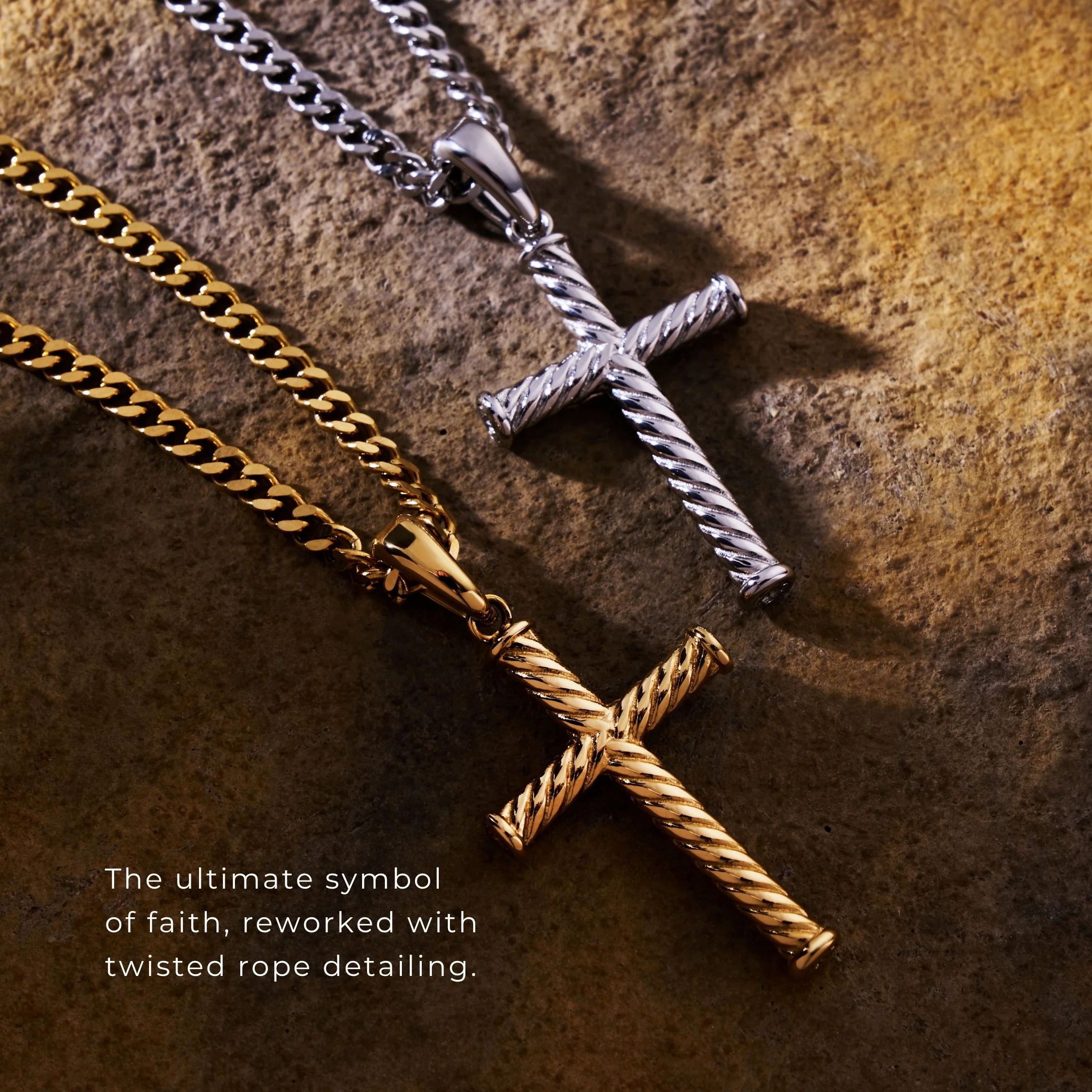 Rope Cross (Gold) - Image 4