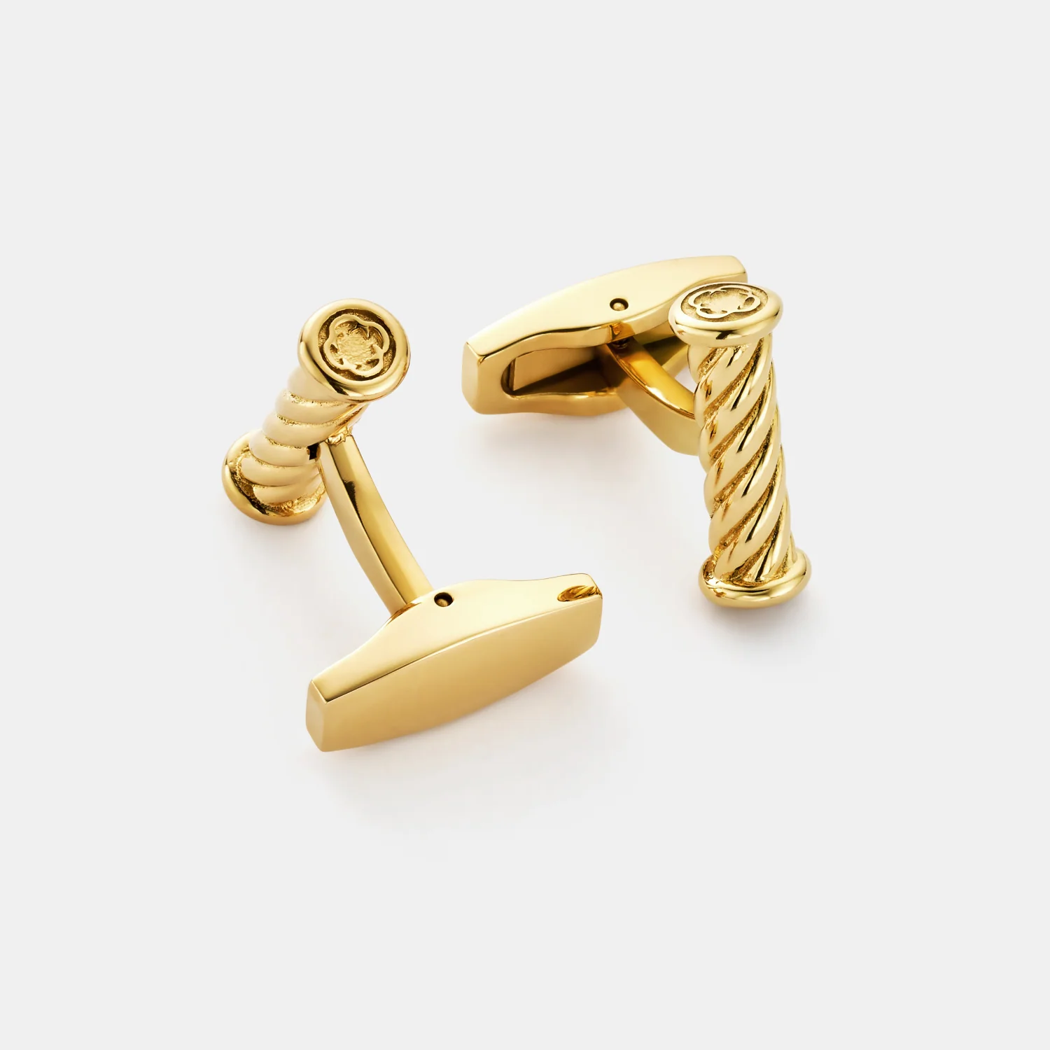 Rope Cuff Links (Gold) - Image 3