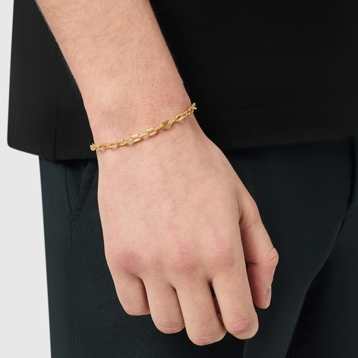 Rope Link Bracelet (Gold) - Image 2
