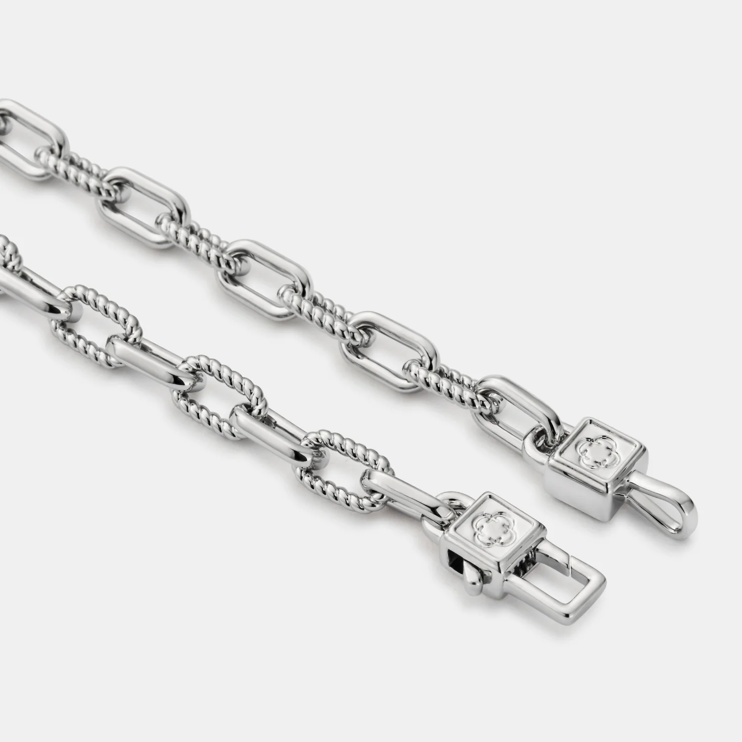 Rope Link Bracelet (Silver) - Image 8