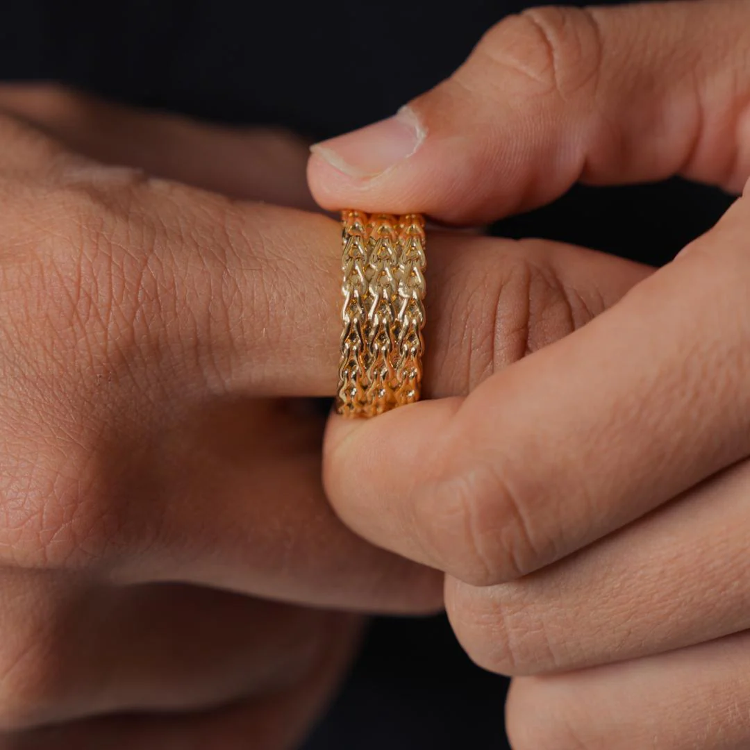 Rope Stack Ring (Gold) - Image 3