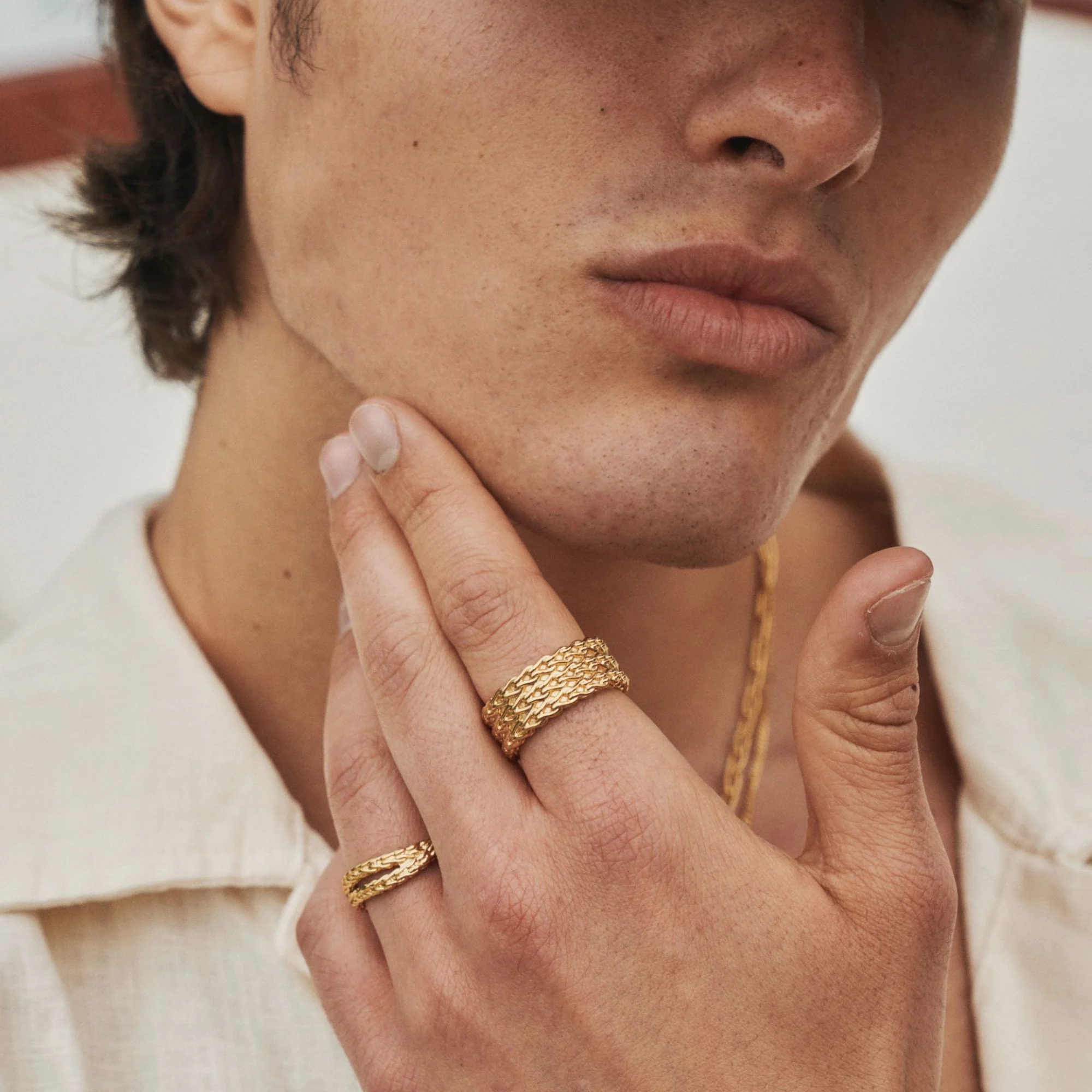 Rope Stack Ring (Gold) - Image 4