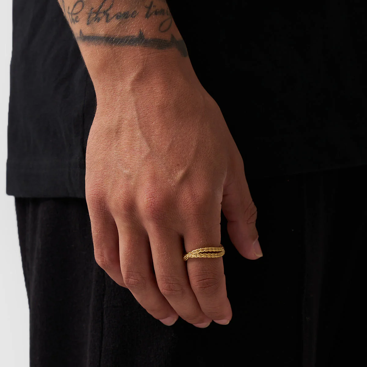 Rope Wrap Ring (Gold) - Image 2