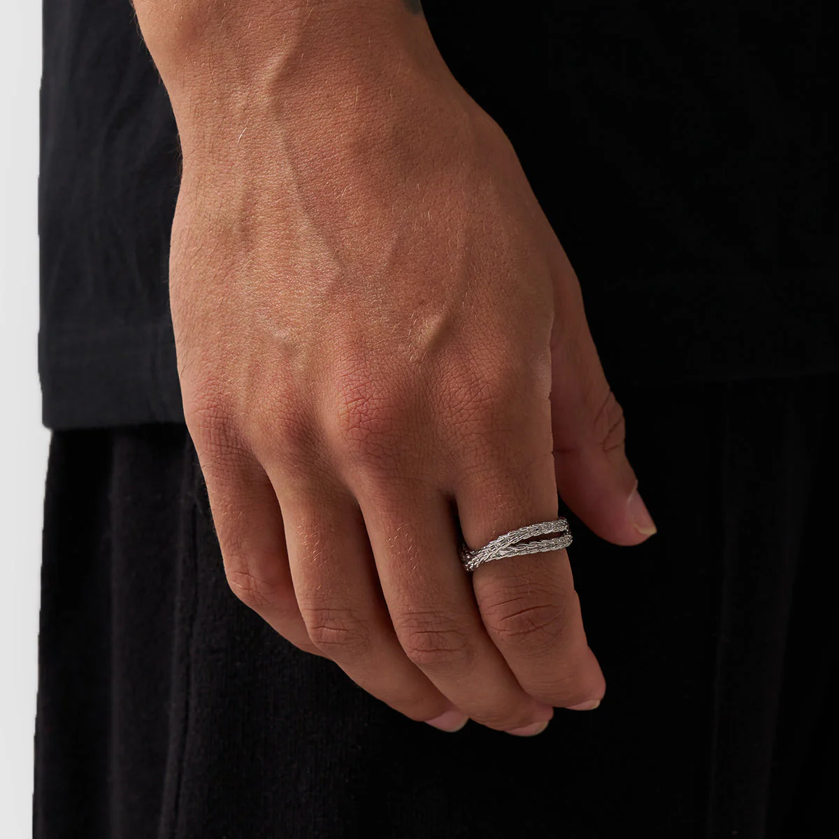 Rope Wrap Ring (Silver) - Image 2