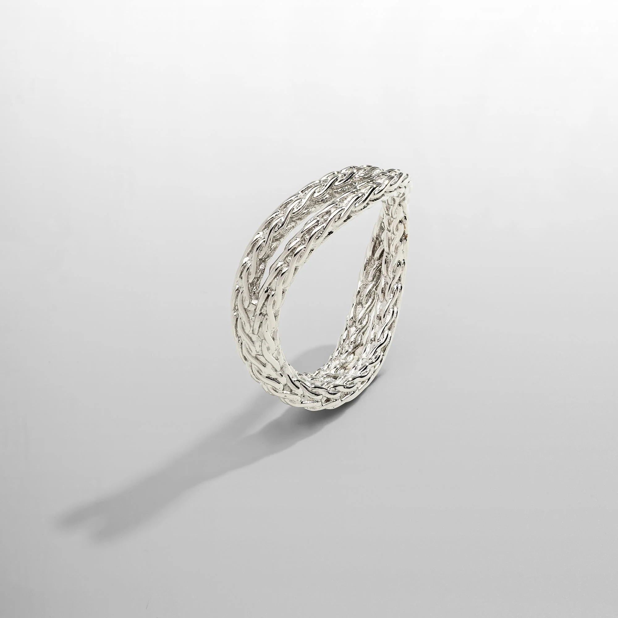 Rope Wrap Ring (Silver) - Image 6