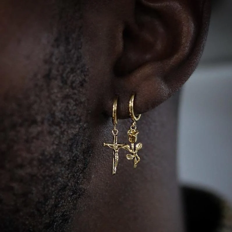 Rose Earring (Gold) - Image 3