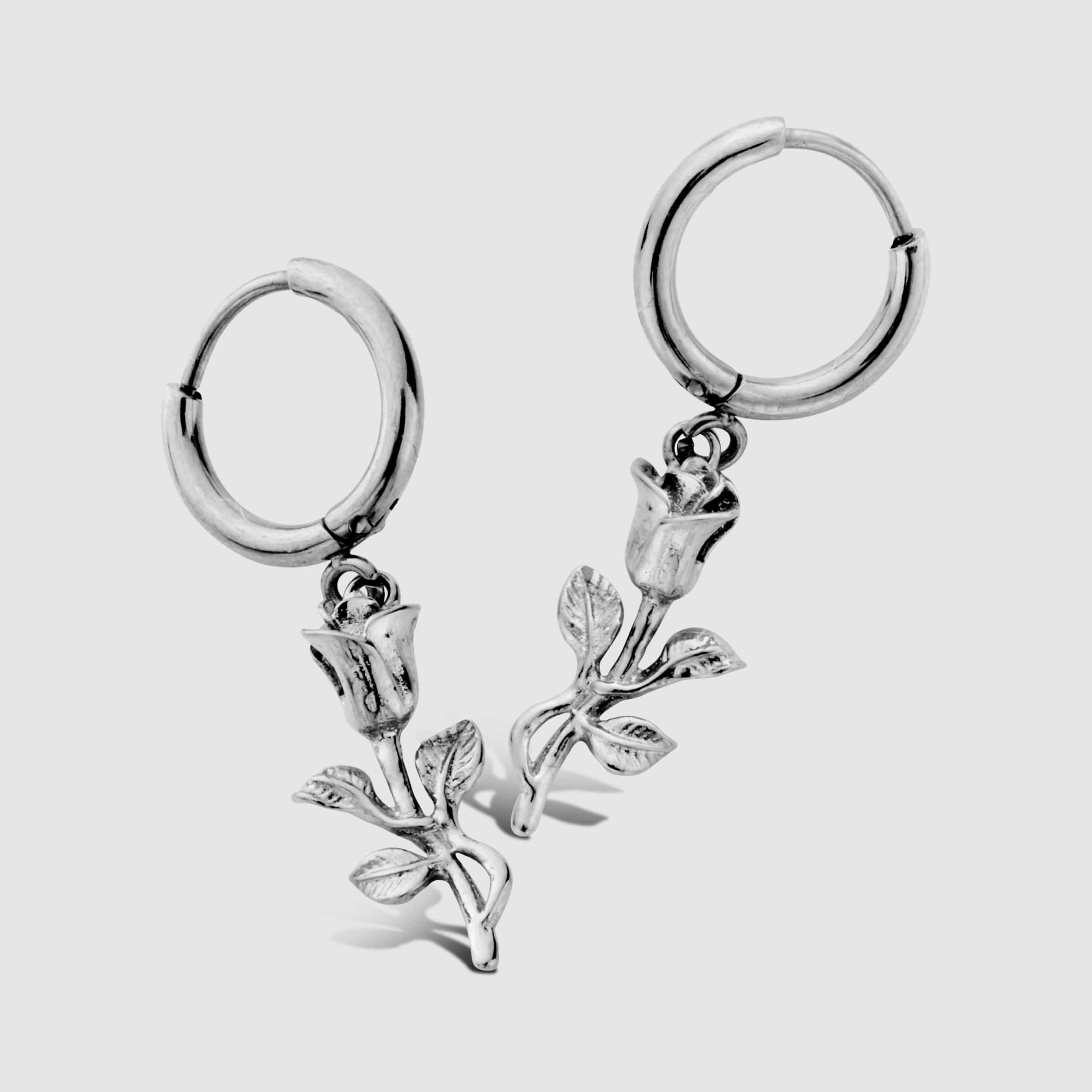 Rose Earring (Silver) - Image 2