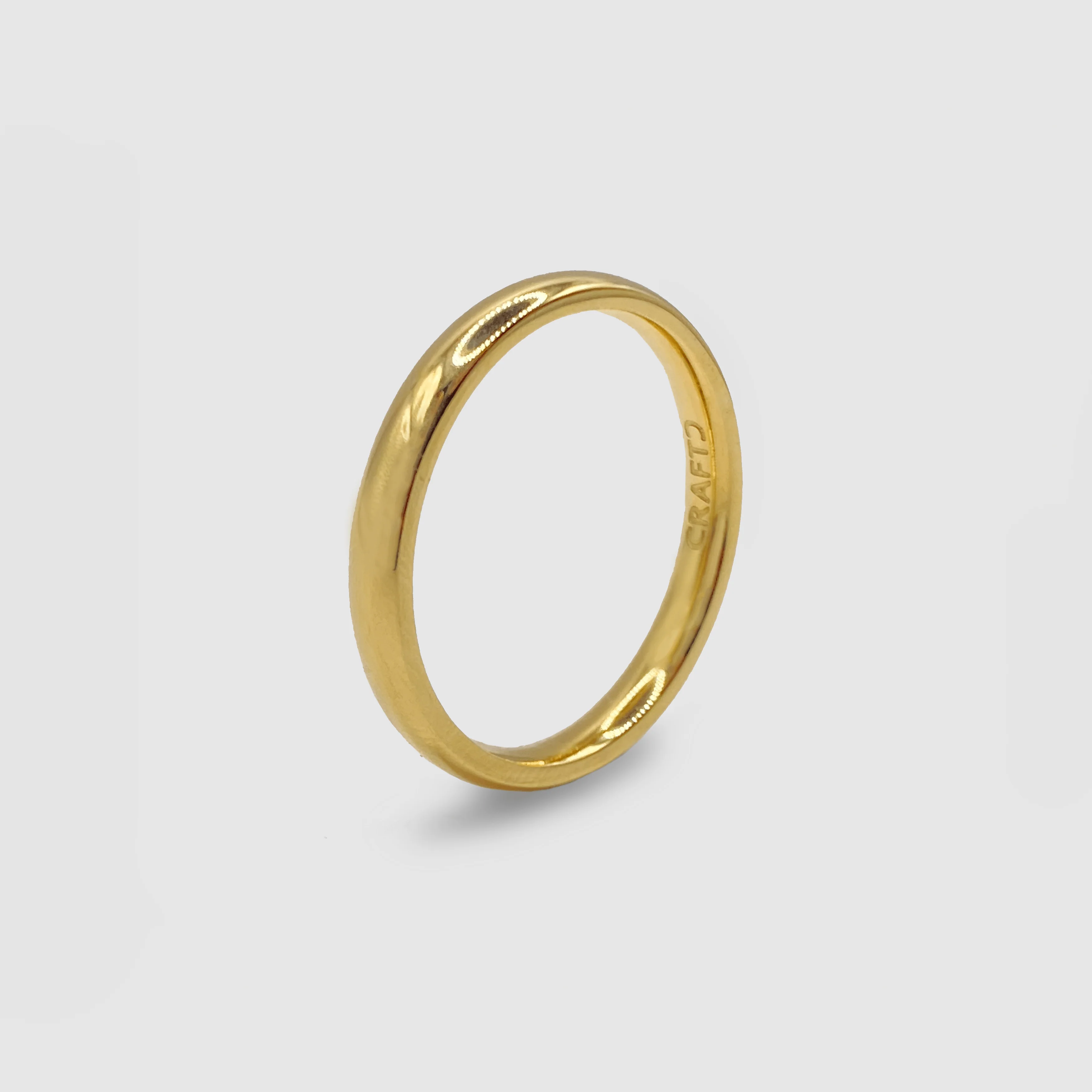 Round Band Ring (Gold) 3mm - Image 4