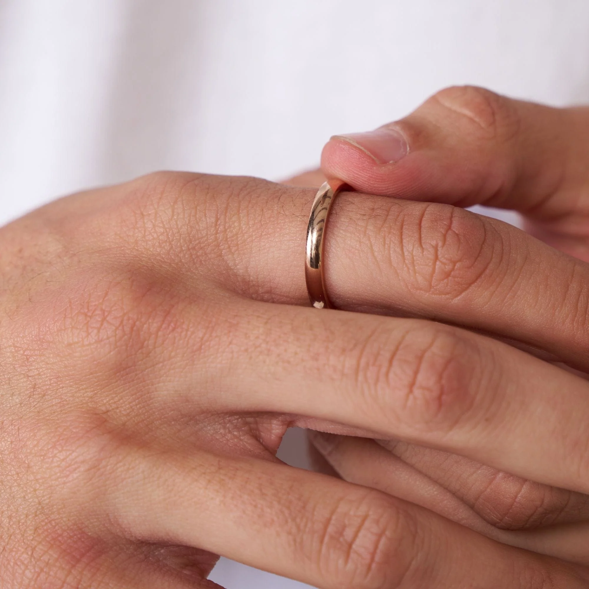 Round Band Ring (Rose Gold) 3mm - Image 3