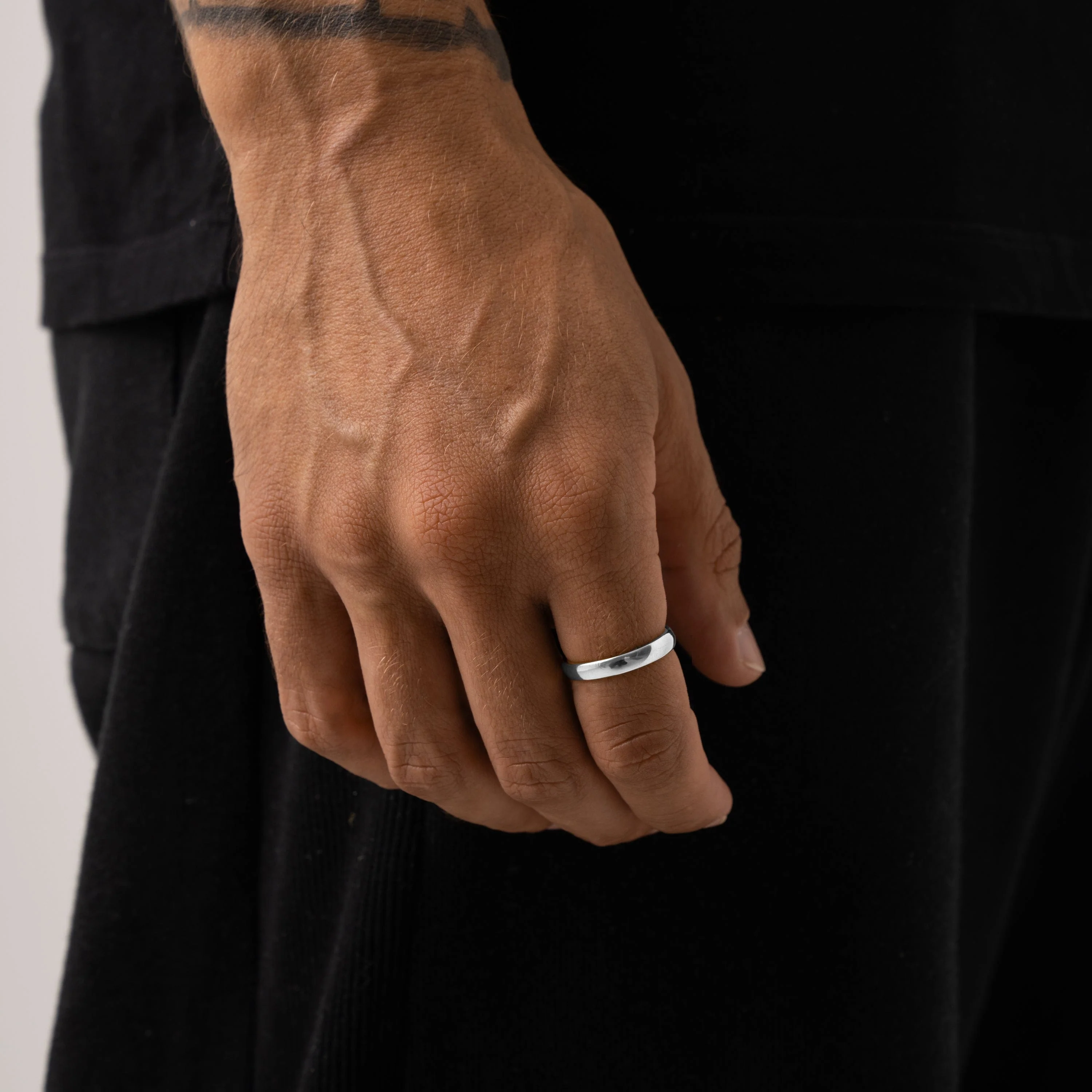 Round Band Ring (Silver) 3mm - Image 2