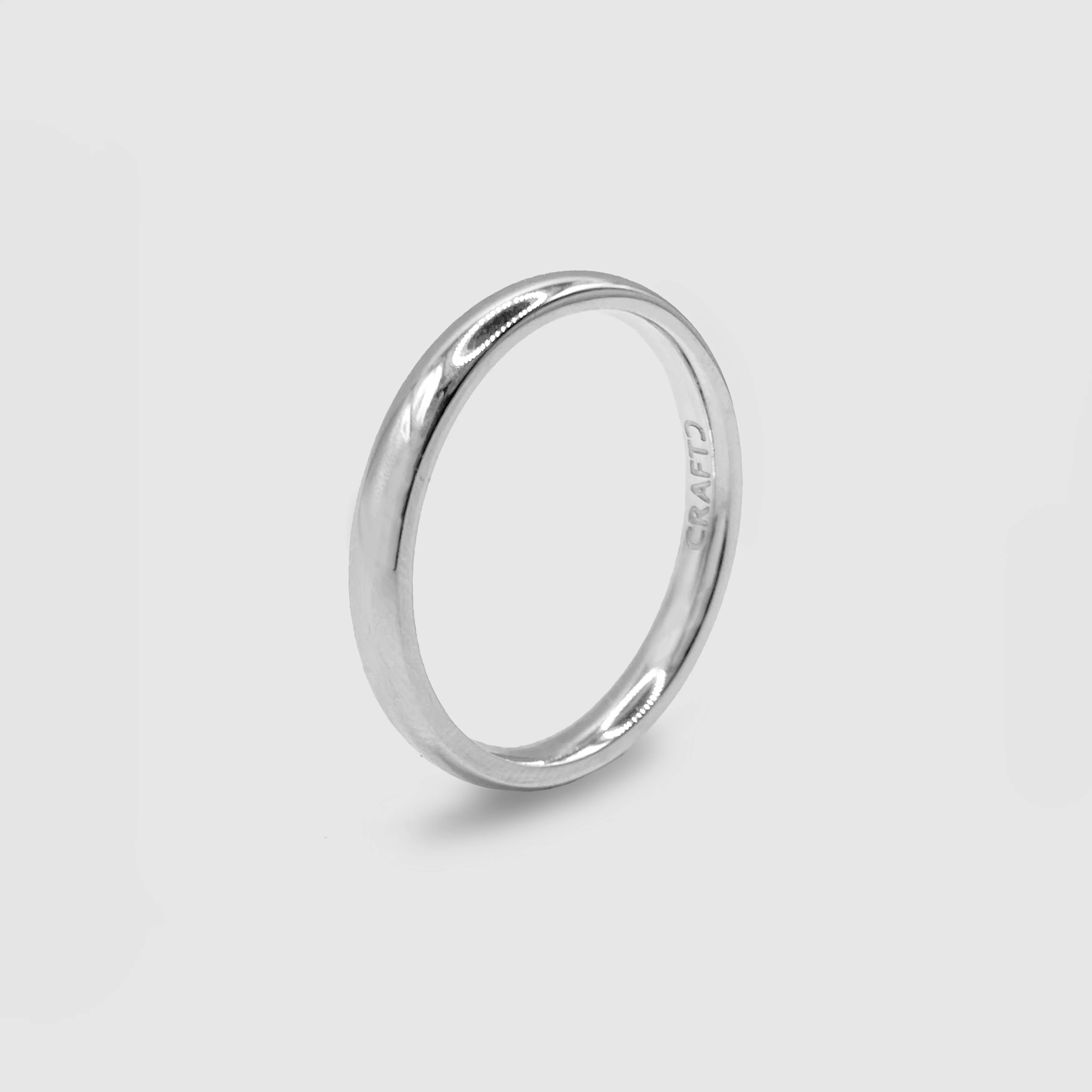 Round Band Ring (Silver) 3mm - Image 4