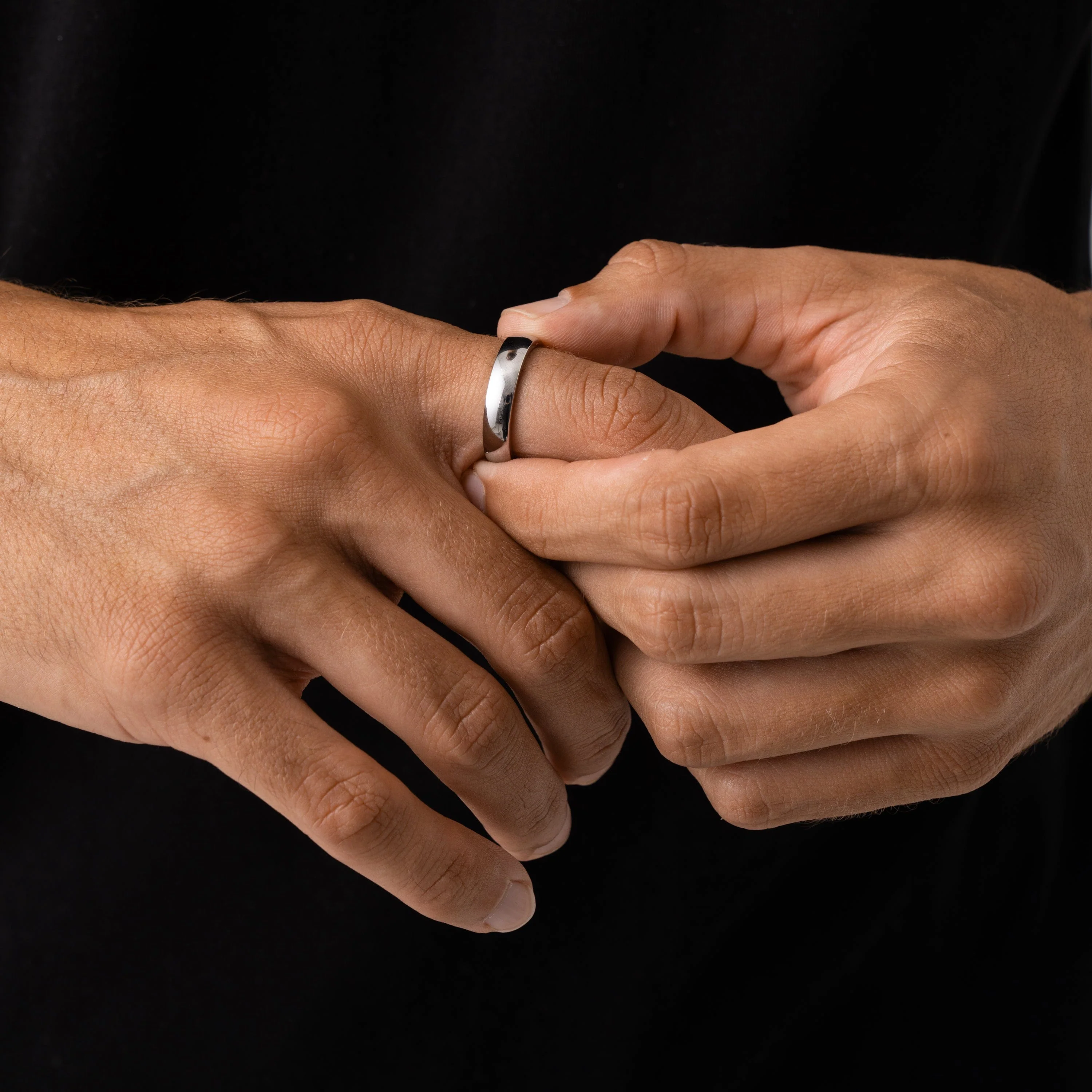 Round Band Ring (Silver) 5mm - Image 4