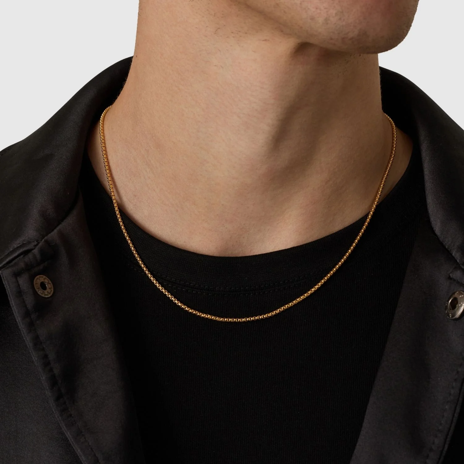 Round Box Chain (Gold) 2mm - Image 6