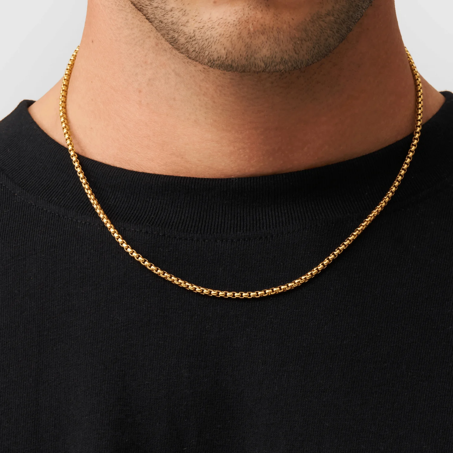 Round Box Chain (Gold) 3mm - Image 2